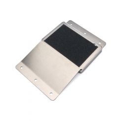 Ti22 Heel Riser 0.5 in Tall 4.25 in Wide Non-Skid Pad Aluminum Natural