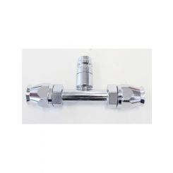 Aeroflow Air Con Straight Inline -8AN Fitting With Charge Port