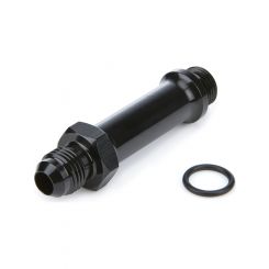 Ti22 Fitting Adapter Straight 6 AN Male to 6 AN Male O-Ring 3in Black