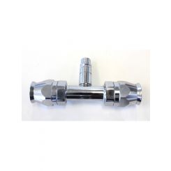 Aeroflow Air Con Straight Inline -10AN Fitting With Charge Port