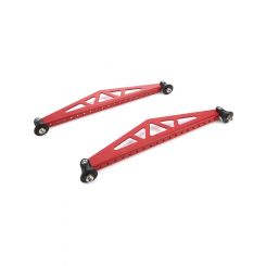 True Performance Spoiler Bracket 10.5 in Long Aluminum Red Pair