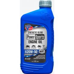 Vp Racing Fuels Motor Oil PowerSports 4T 20W50 Semi-Synthetic 1 qt Bottle