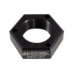Wehrs Machine Jam Nut 1-1/2-12 in Right Hand Thread Aluminum Black