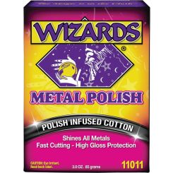 Wizard Metal Polish Infuse Cotton Fast Cutting High Gloss Protection 3oz
