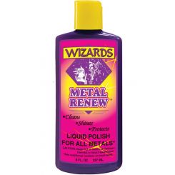 Wizard Products Metal Polish Metal Renew 8 oz Squeeze Bottle