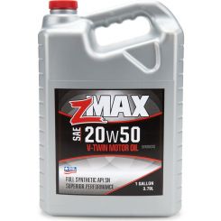 Zmax Motor Oil V-Twin 20W50 Synthetic 1 gal Jug