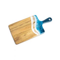 Boyle Medium Acacia Resin Cheese Board Ocean Vibes 41x20x1.6cm