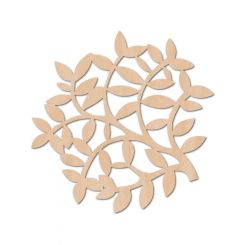 Boyle Wooden Coaster Leaves 10x10x0.3cm