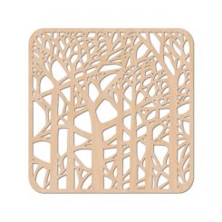 Boyle Wooden Coaster Forest 10x10x0.3cm