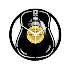 Boyle Yesterday's Vinyl Wall Clock Acoustic Guitar 30cm
