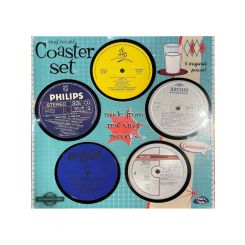Boyle Yesterday's Vinyl Coaster Set Of 8 Pieces Assorted