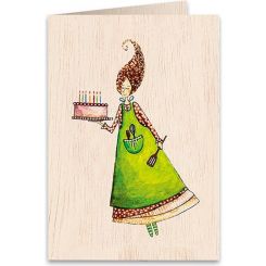 Boyle Wooden Greeting Card Sweet Wishes 11x16cm