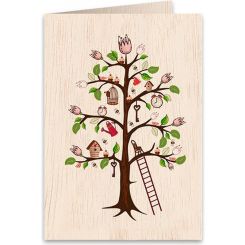 Boyle Wooden Greeting Card Tree of Life 11x16cm