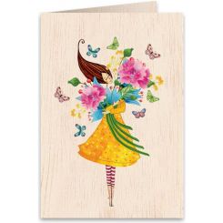 Boyle Wooden Greeting Card The Hug 11x16cm
