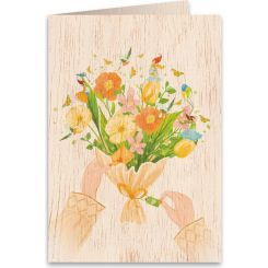 Boyle Wooden Greeting Card Anniversary Bouquet 11x16cm