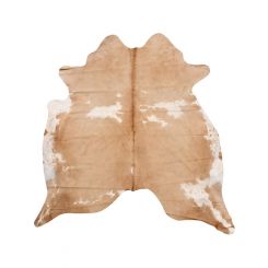 Boyle Genuine Cowhide Rug Beige and White 3.40 4sqm