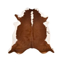 Boyle Genuine Cowhide Rug Brown and White 3.40 4sqm