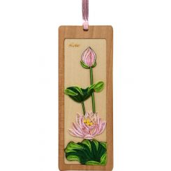 Boyle Quilled Bookmark Lotus 13.6x5cm
