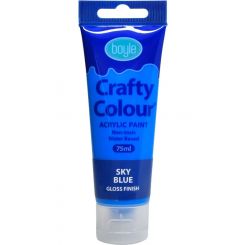 Crafty Colour Acrylic Paint 75ml Sky Blue