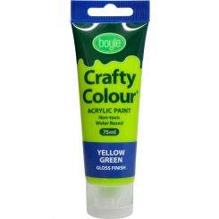 Crafty Colour Acrylic Paint 75ml Yell Green
