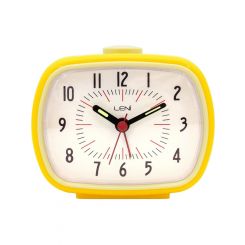Leni Retro Alarm Clock 9x11x6cm Lemon