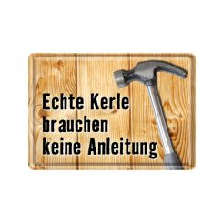 Nostalgic-Art Metal Card Echte Kerle 10x14x0.3cm