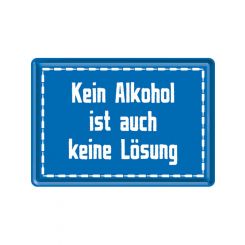 Nostalgic-Art Metal Card Kein Alkohol 10x14x0.3cm