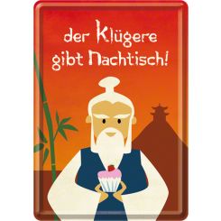 Nostalgic-Art Metal Card Nachtisch 10x14x0.3cm