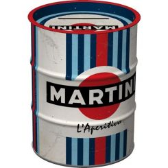 Nostalgic-Art Money Box Oil Barrel Martini L'Aperitivo 9.3x9.3x11.5cm