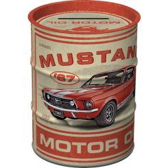 Nostalgic-Art Money Box Oil Barrel Ford Mustang Gt 1967 Motor Oil