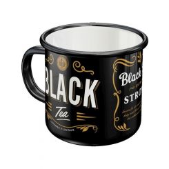 Nostalgic-Art Enamel Mug Black Tea 8x8x8xcm