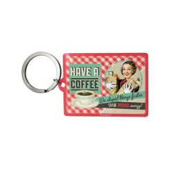 Nostalgic-Art Keyring Have a Coffee 6x5x0.5cm