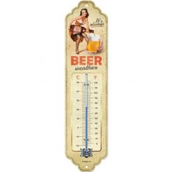 Nostalgic-Art Thermometer It's Always Beer Weather 28x6.5x2cm