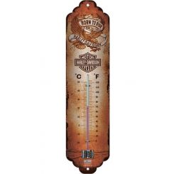 Nostalgic-Art Thermometer Harley Davidson Born To Ride Eagle
