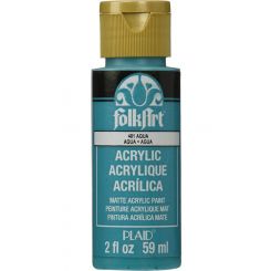 Plaid FolkArt Premium Acrylic Paint 59ml Aqua Matt Finish