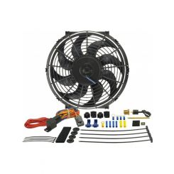 Derale 12" Tornado Reversible 880Cfm Electric Fan with 180F Thermostat