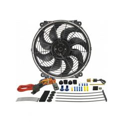 Derale 14" Tornado Reversible 1350Cfm Electric Fan with 180F Thermostat