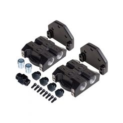 Derale Dual Side Port Remote Filter Mount -10AN 3/4"-16 Thread