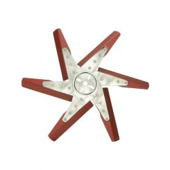 Derale High Performance Flex Fan 18 Inch Red Blade Chrome Hub 19418