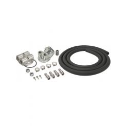 Derale Single Mount Universal Oil Filter Relocation Kit 1/2" NPT Port