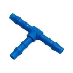 TFI Racing 3-Way Nylon Plastic Tee Piece 5/32" 4mm Barbed Hose Tube Ends
