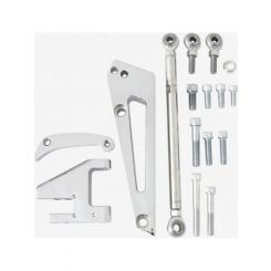 TFI Racing Alternator Bracket Kit Billet Polished Aluminium BBC Swp