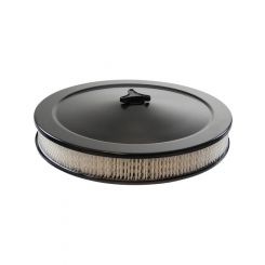 TFI Racing Black Air Filter Cleaner 14" x 2" Quadrajet Base Paper