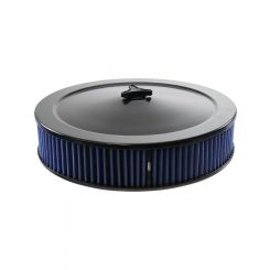 TFI Racing Black Air Filter Cleaner 14" x 3" Holden Quad Base Blue