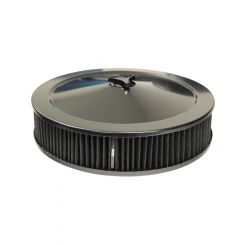 TFI Racing Black Air Filter Cleaner 14" x 3" Holley Rochester Base