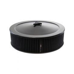TFI Racing Black Air Filter Cleaner 14 x 4" Holley Holden Quad Base