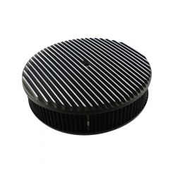 TFI Racing Black Alloy Full Finned Air Cleaner 14" x 3" Paper Filter