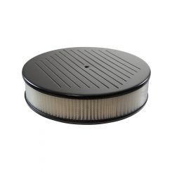 TFI Racing Black Ball Milled Aluminium Air Cleaner 14" x 3" Filter