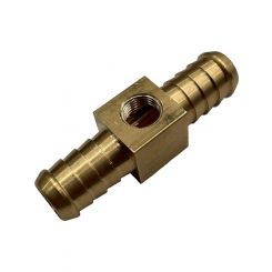 TFI Racing Brass Branch Hose Tee 1/2" 12.7mm to 1/4" 11.2mm Female NPT