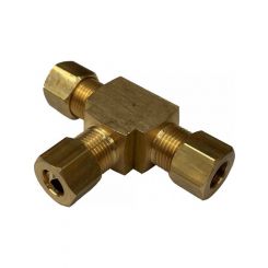 TFI Racing Brass Compression Tee 1/8" 3.2mm Hose Tube